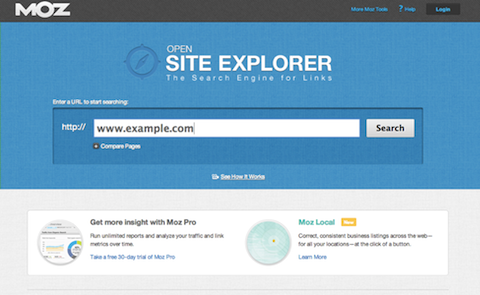 Все, что вам нужно сделать, это пойти   Открыть Site Explorer   введите URL своего сайта и нажмите «поиск»